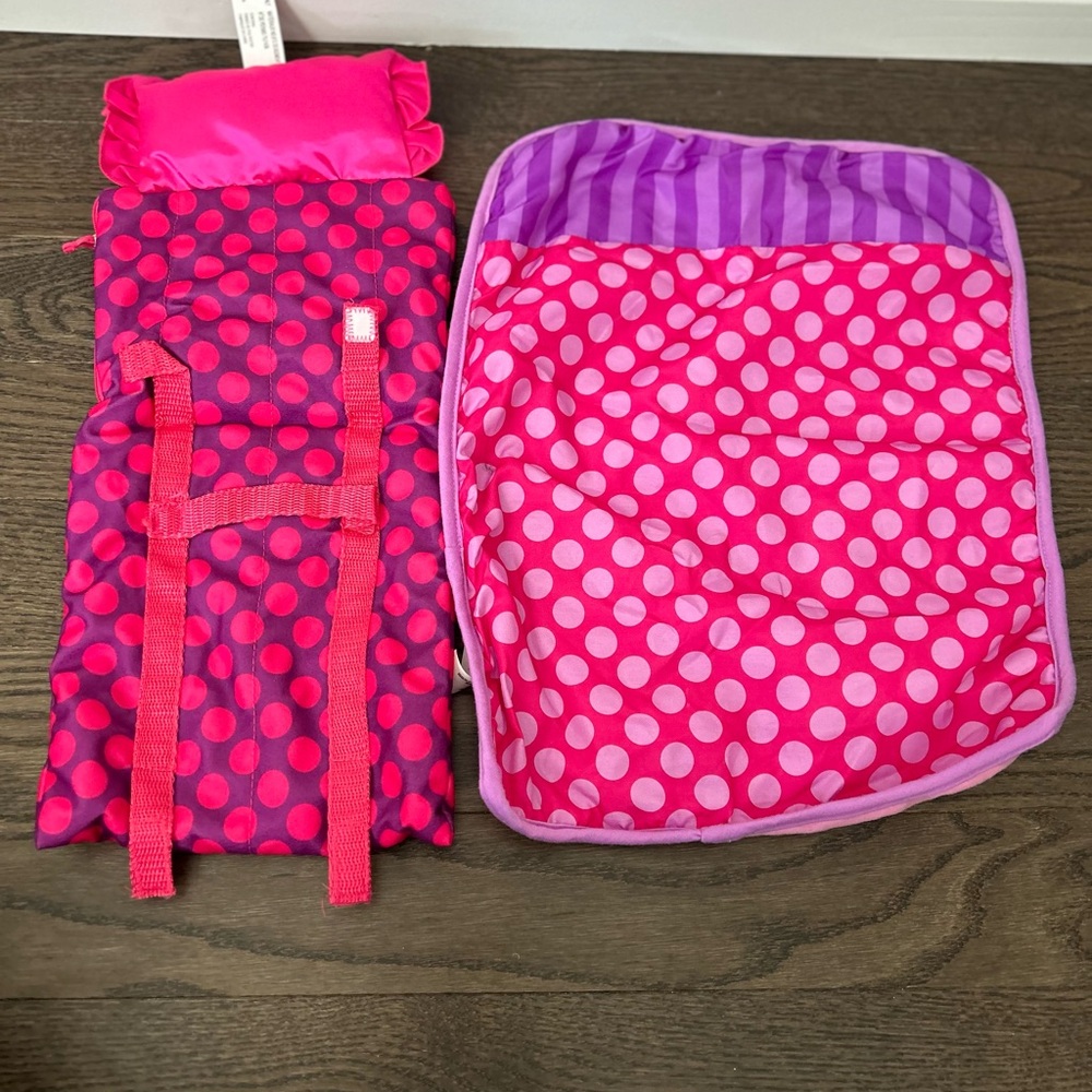 My Life Doll Pink Polka Dot Doll Sleeping Bag Set